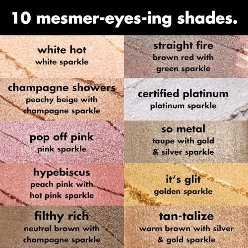 e.l.f. Fine As Fleck Glitter Eyeshadow, Filthy Rich - image 3