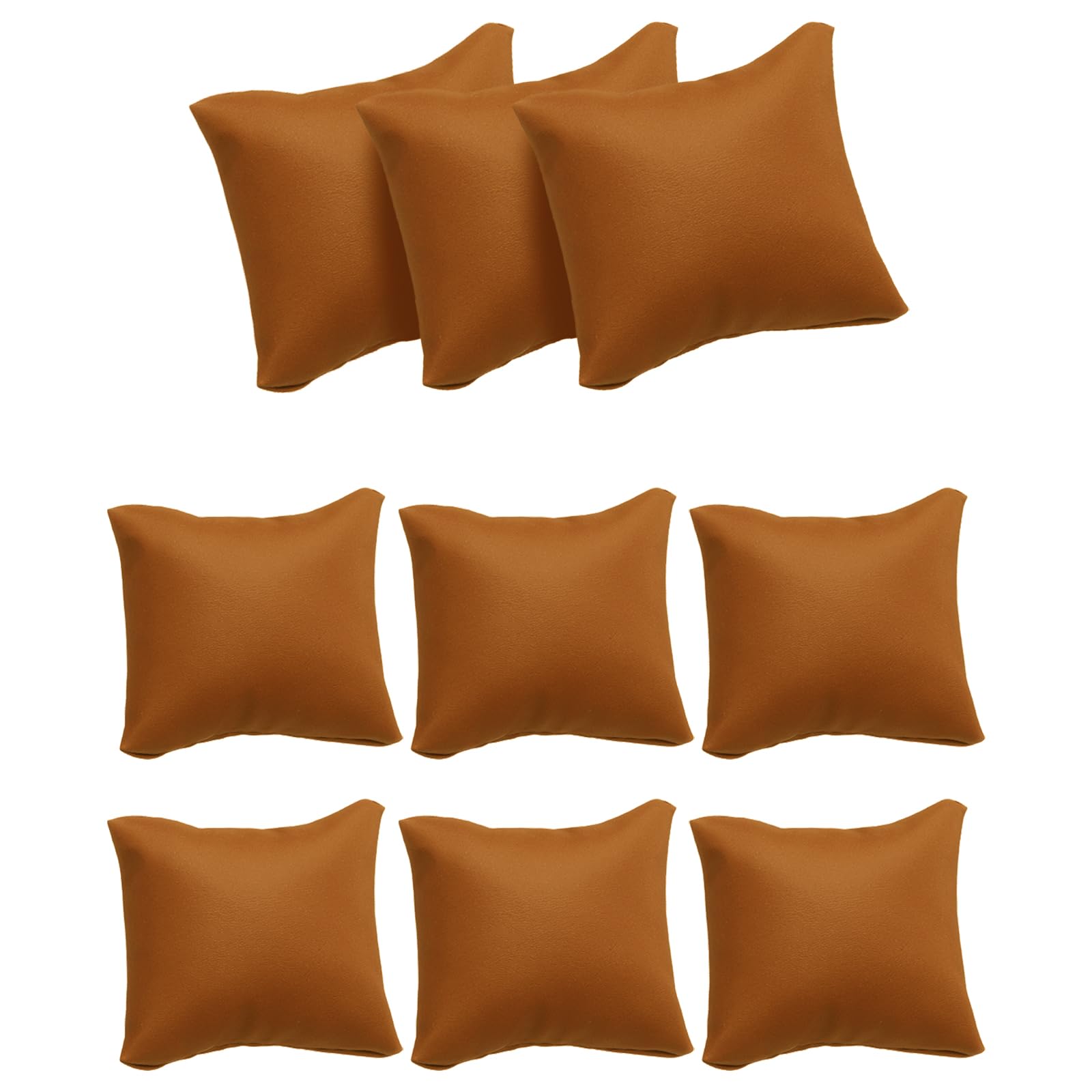 Muiltvoe 12pcs Leather Watch Pillows, Jewelry Display Pillow for Bracelet, Watch, Anklet, Bangle, Dangle Earring and Necklace White
