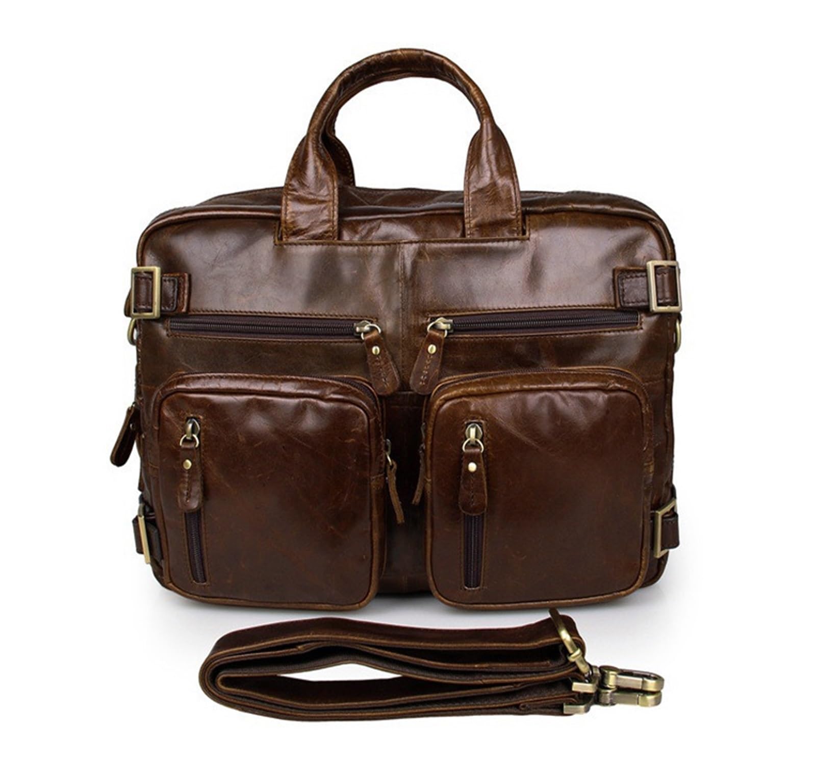 Borsa per Documenti Ufficio Borsa a tracolla da uomo in vera pelle di, borsa a lavoro, a mano, a for laptop