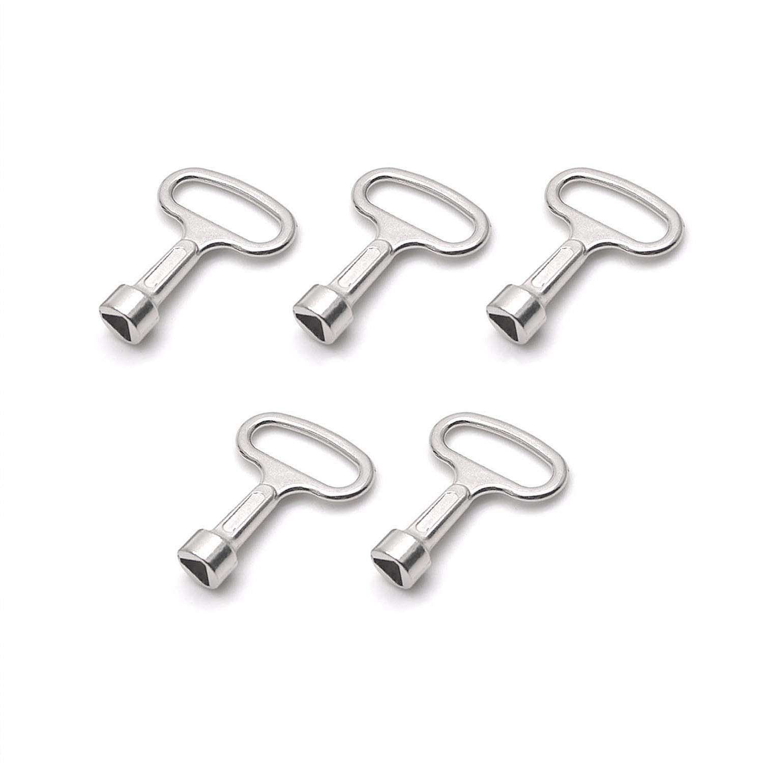 Tulead Triangular Socket Key Triangle Cabinet Spanner Key Locks 2"x1.5" Pack of 5
