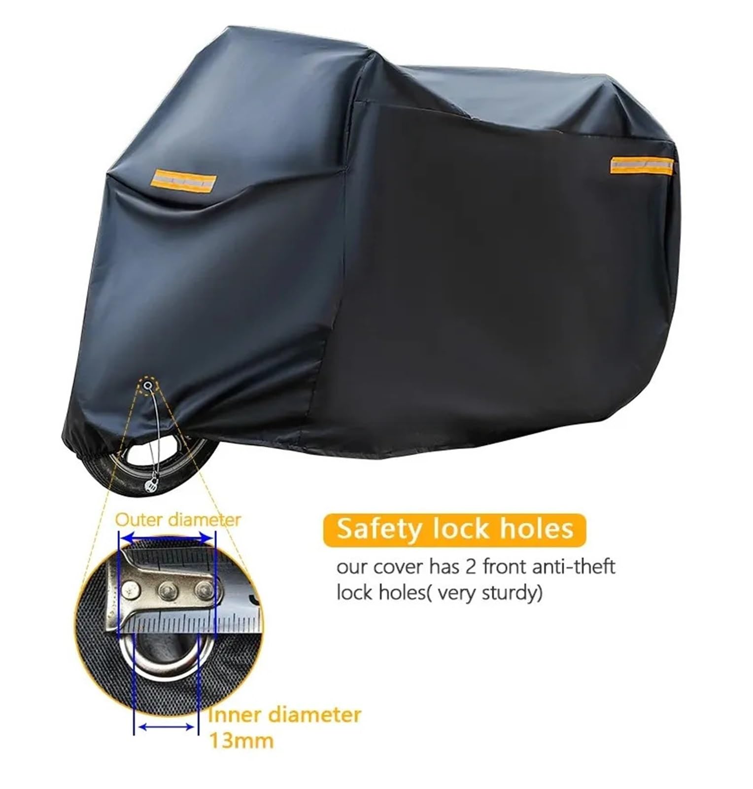 Cubierta Motocicleta Protectora Funda Universal Oxford Gruesa para Motocicleta, Protección para Exteriores, para Lluvia, Parasol, Lona Protectora con Fundas para Exteriores.