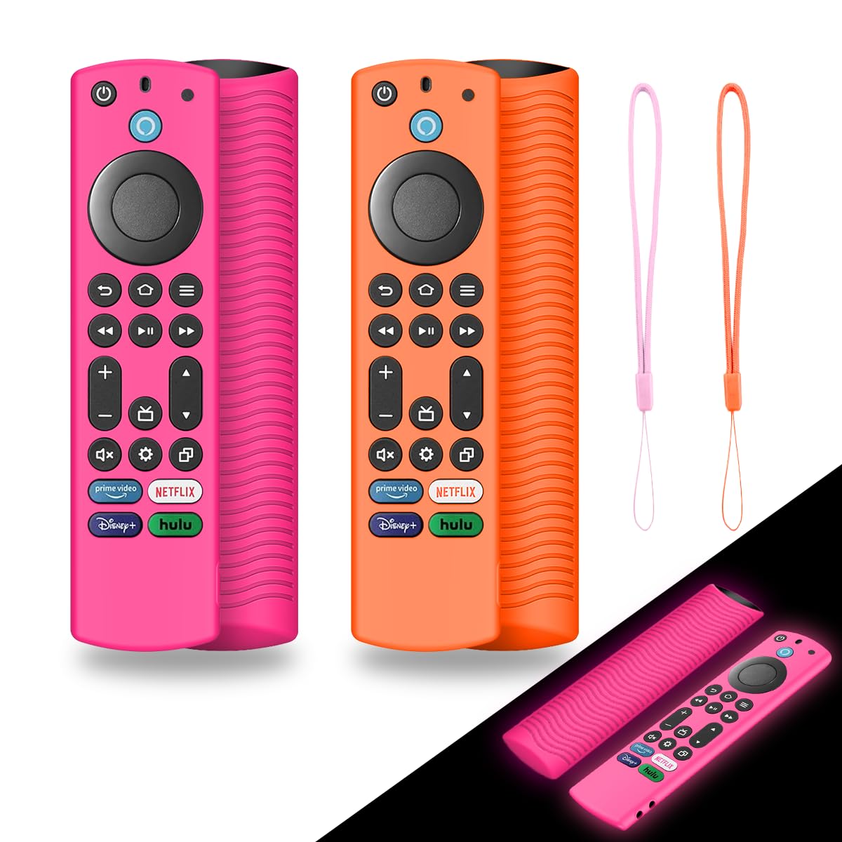 Custodia per telecomando in silicone per Fire TV Stick 4K / Fire TV Stick HD 2025 (Blue Not Glow