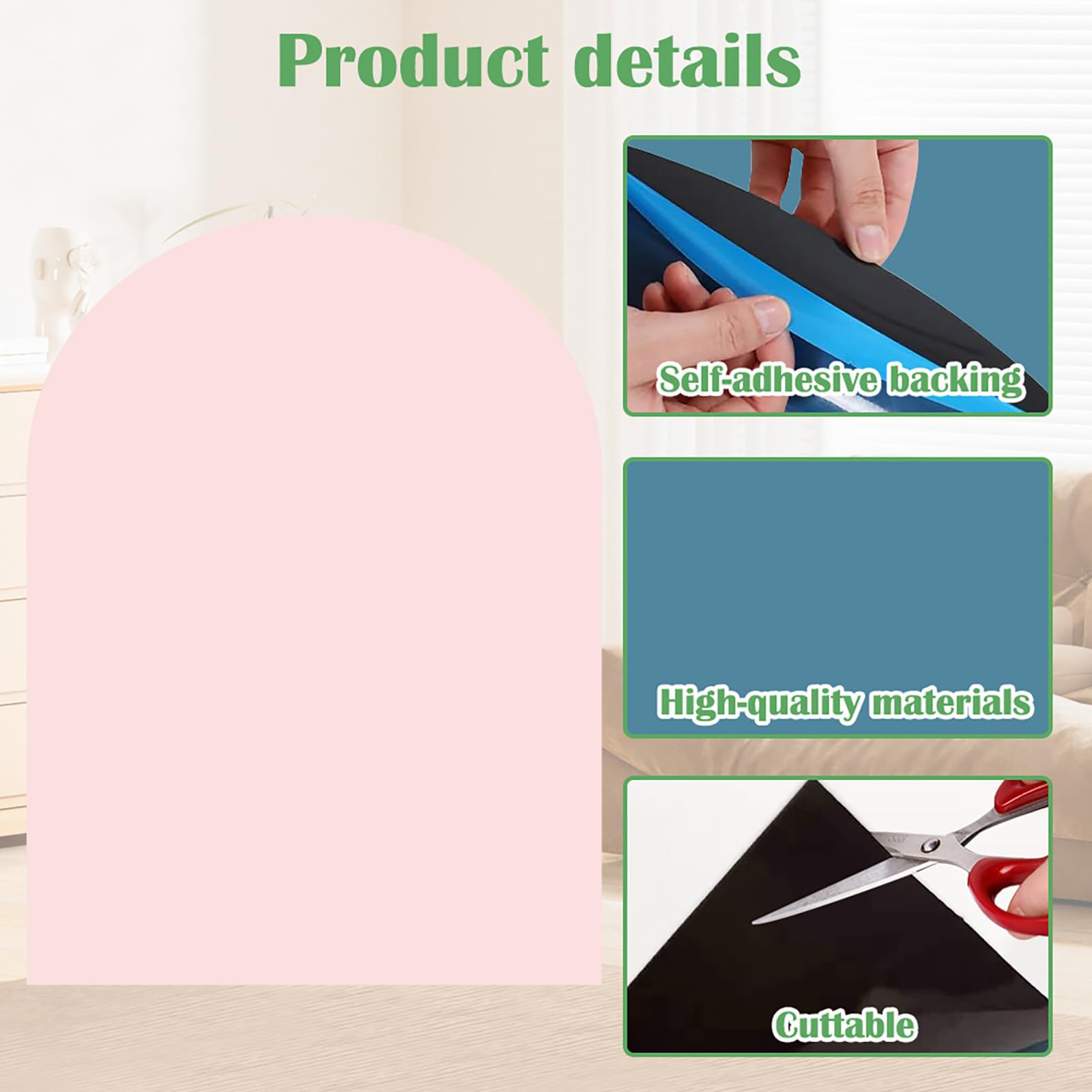 Magnettafel Kinder, Magnetwand Groß 80x100cm, Montessori Magnetwand Kinder mit Kreiden, Abwischbare Tafel, Magnettafel Selbstklebend für Kinderzimmer Deko, Schule, Büro (Hellrosa)