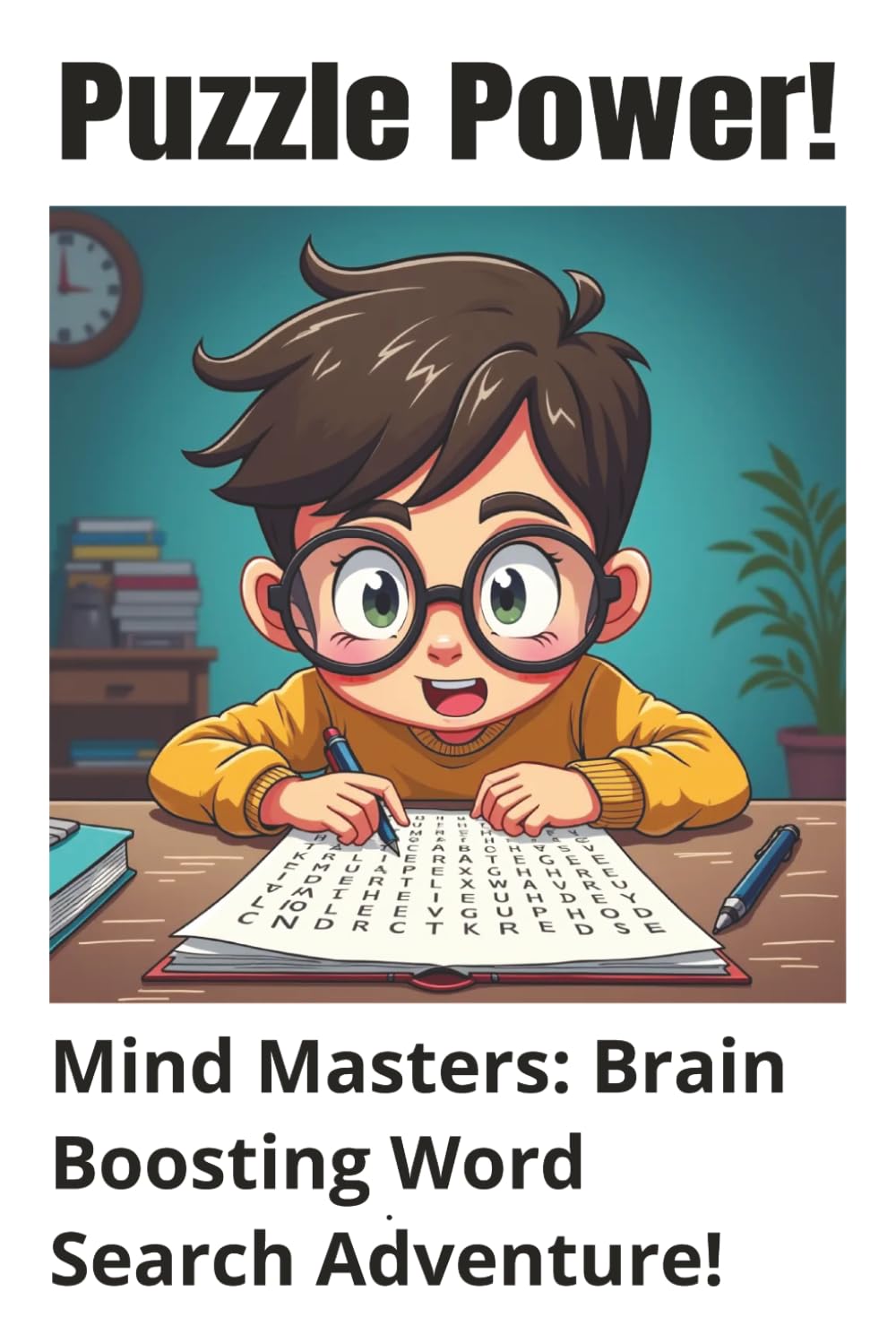 PUZZLE POWER! Mind Masters: Brain Boosting Word Search Adventure!: PUZZLE POWER! Mind Masters: Brain Boosting Word Search Adventure | 6x9 inches, 90 ... Pages of Word Searches | Solutions Included