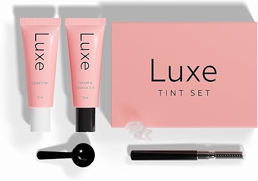 Luxe Cosmetics -New Version 2025 Black Color Set for Lashes and Brows - Long Lasting Temporary Color (Up to 4 Weeks) - Vegan & Cruelty-Free - for Salon & Home Use