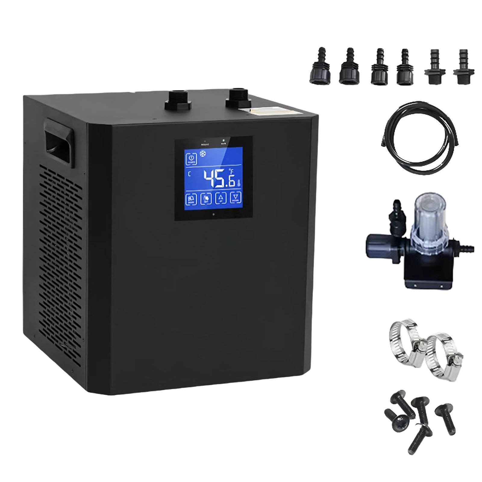 Enfriador de Agua para baños de frío «Recovery»,refrigeración para baños de Hielo con Temperatura mínima de 4°C, Kit de circulación Completa para bañera de frío en el Gimnasio doméstico