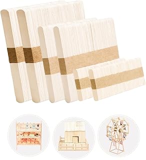 Jumbo Popsicle Sticks for Crafts Large Popsicle Sticks Jumbo 300 Pcs, 3 Mixed Sizes Jumbo Craft Sticks, Extra Large Craft Sticks Bulk, Wide Size Wooden Ice Cream Sticks Big Popsicle Sticks for DIY