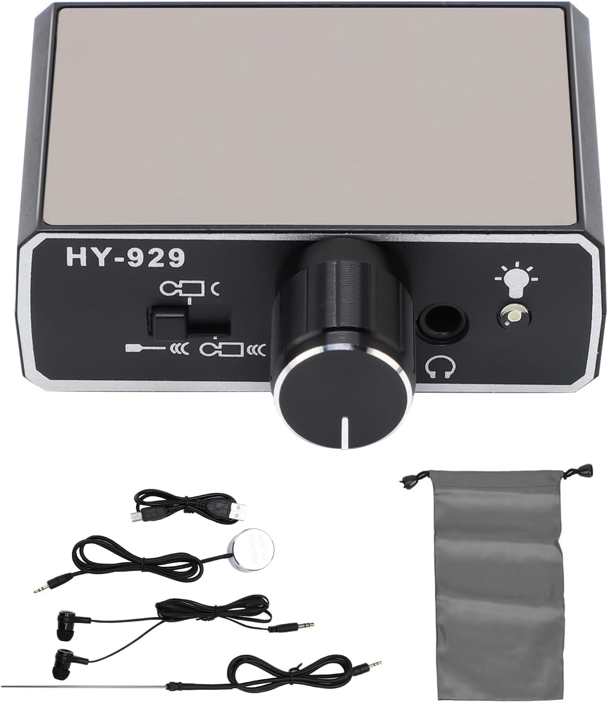 Underground Water Leak Detector, Water Pipe Leakage Monitor Water Leak Detector Machine Water Pipeline Leak Locator Water Pipeline Detection Tool with Earphone for Construction Pipeline Repair