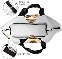 Vista 3 de Bolsa de mano para mujer, bolsa de playa grande, reutilizable, bolsa de comestibles, bolsa de hombro casual, bolsa de mano para compras, viajes