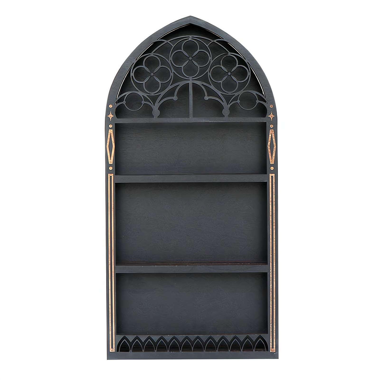 Étagère cristal gothique pour organiser vos huiles et vos pierres