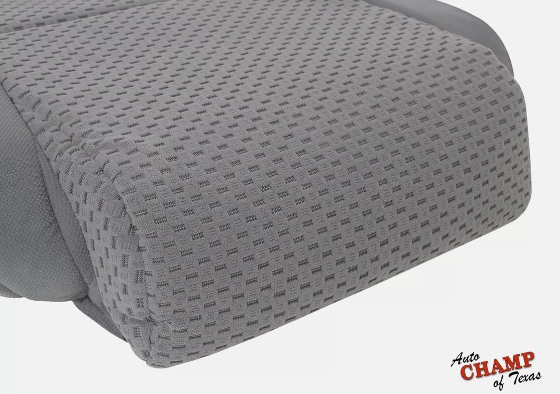 Compatible with 2008-2011 Toyota Tundra - Driver Side Bottom Cloth Seat Cover, Graphite Gray