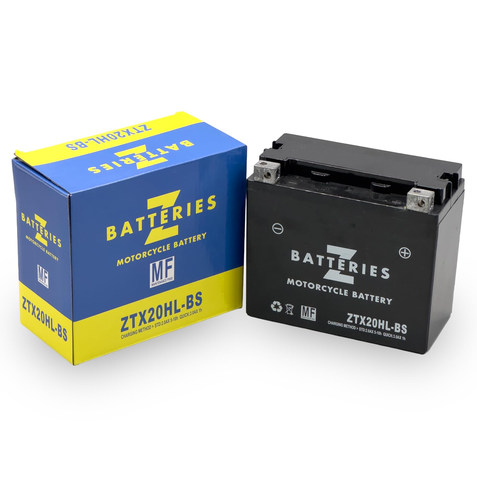 Amazon | Z BATTERIES ハーレー専用 バイクバッテリー ZTX20HL-BS