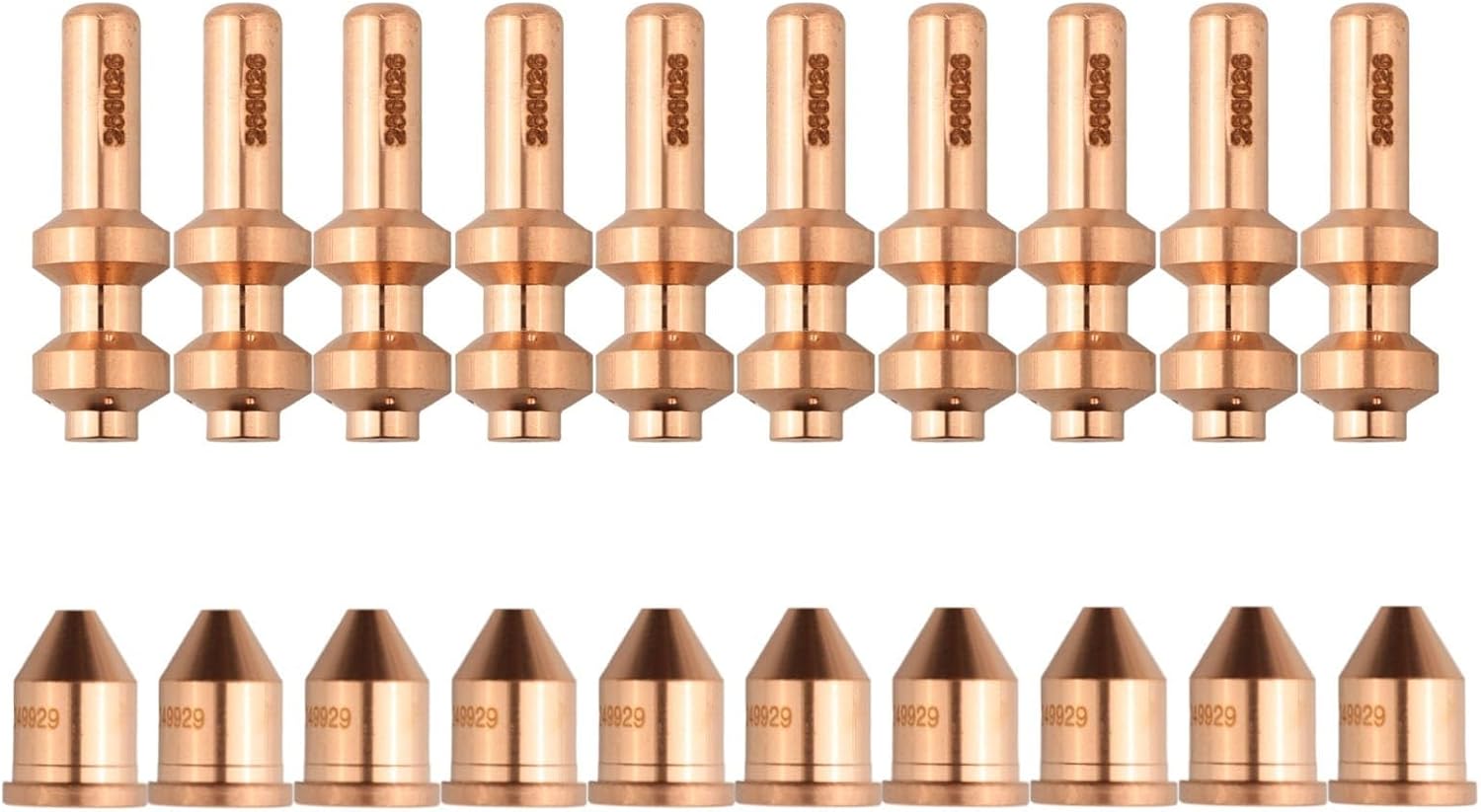 20Pcs Electrode 256026 & Tip 249929 For Miller Spectrum 875 Automatic Wire Cutter XT-60 & XT-60M Torch, 60A Plasma Torch Tips, Welding And Cutting Torch Consumables