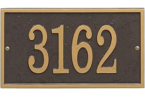 Whitehall Brick Mailbox Numbers: Modern House Address Plaque