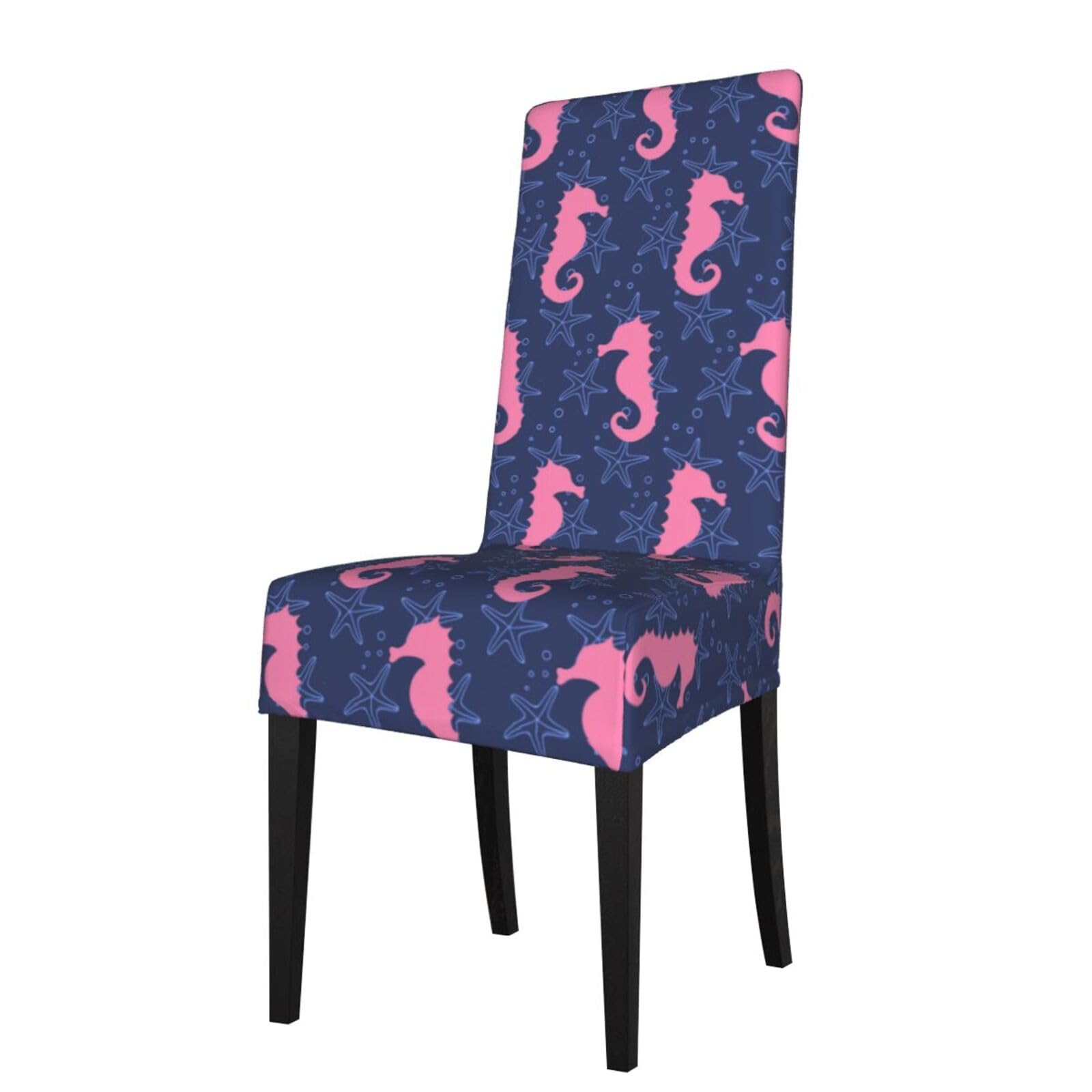 Lkymoh As Picture Seahorse Silhouette Starfish, Chair Covers Stretch Chair Slipcovers For Dining Room, For Party Pet Protection Universal Fit Soft Polyester
