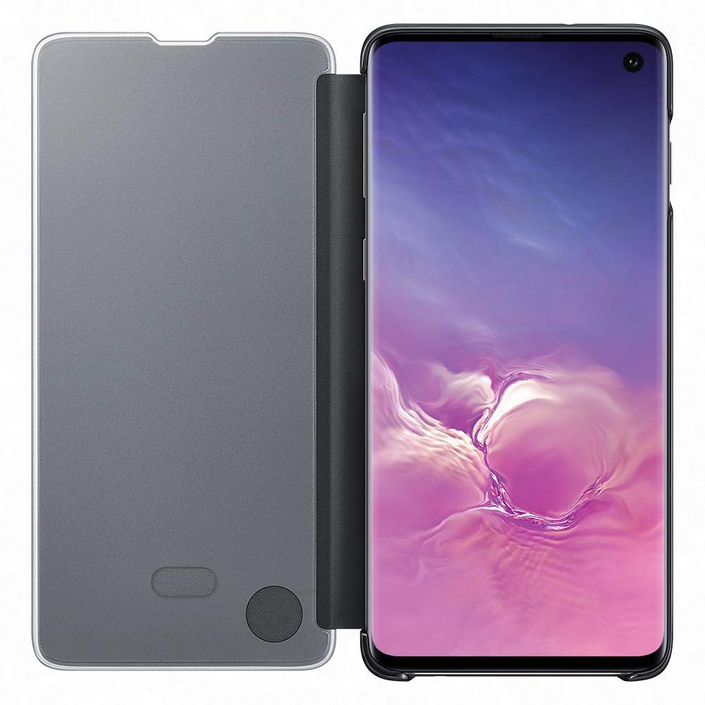 Samsung EF-ZG973CBEGWW Clear View Custodia per S10, Nero
