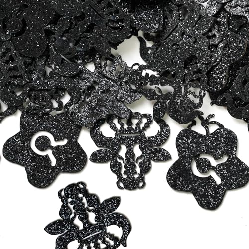 Confettis Taureau anniversaire noir en papier pour décoration de fête | Lot de 200