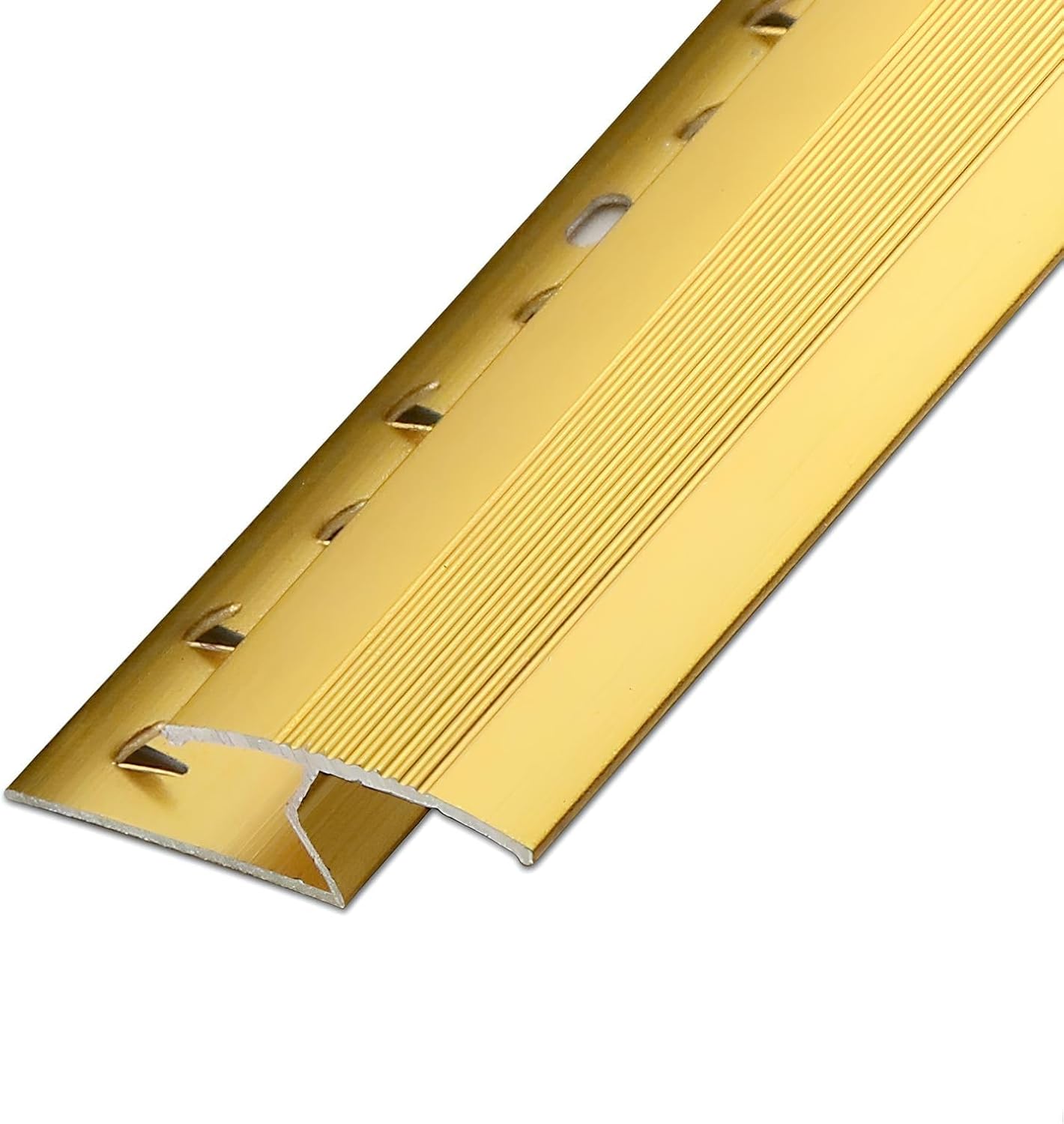 Aluminum Alloy Floor Transition Strip Z Bar, Carpet Edge Protector, for Door/Carpet/Tile/Threshold Reducer(Champagne,150cm/59in)