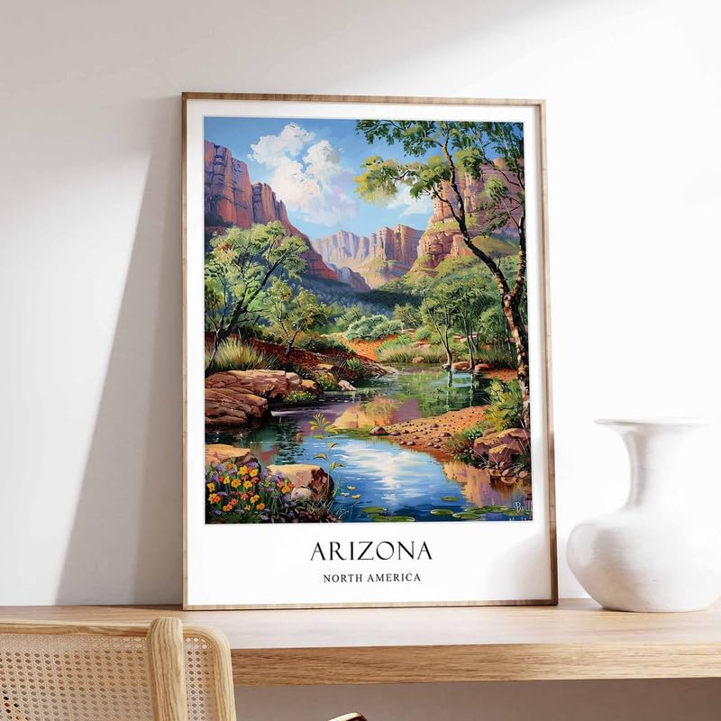 Poster Arizona décoration murale salon affiche art voyage USA Amérique du Nord