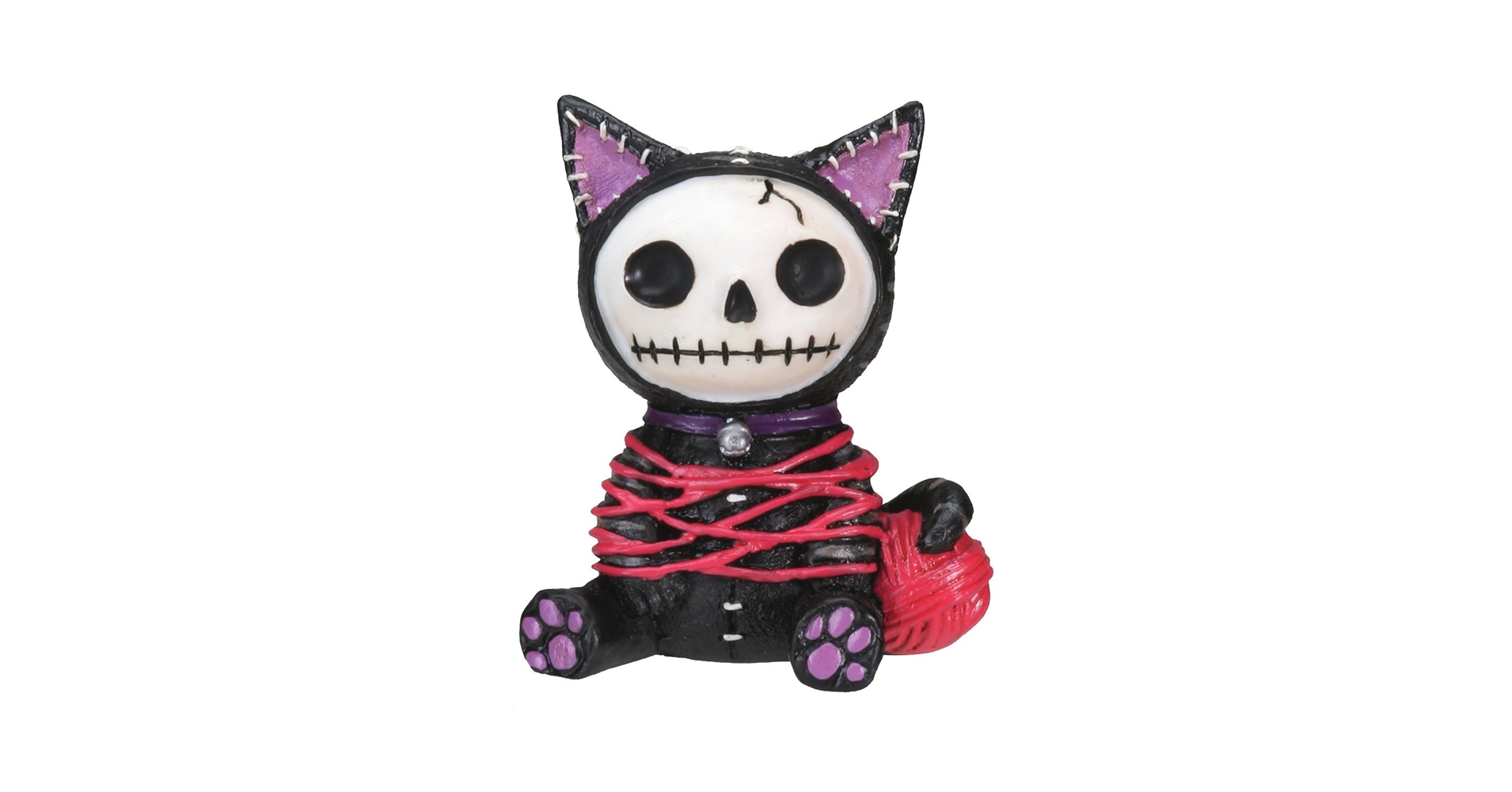 Amazon.com: Black Mao Mao Cat Furry Bones Statue Display : Home