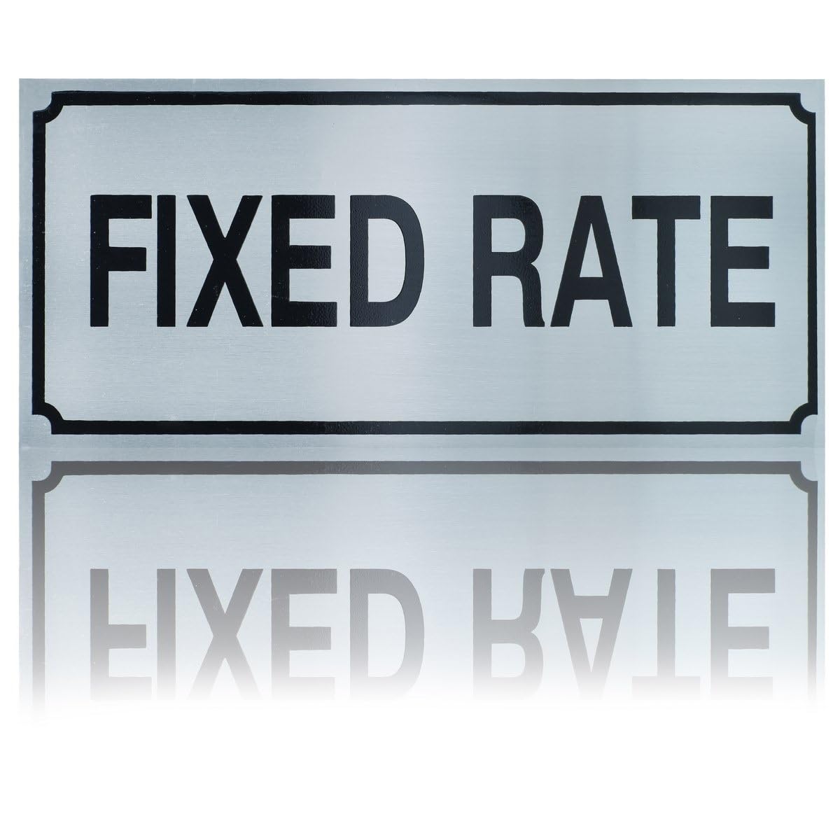 Deziine� Self Adhesive Exit Signage Board for Indicating Instruction Door � Fix Rate - Stainless Steel Emergency Sign(20 x 9)