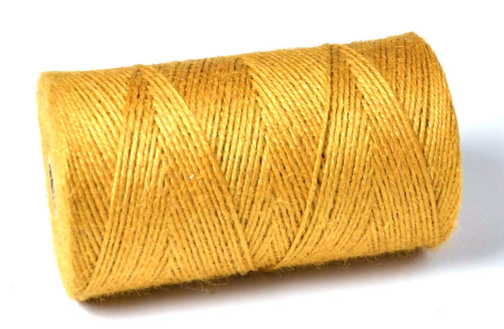 1KG Spools - Everlasto Coloured Jute Craft Twine Coloured String (2mm approx) (OLDE GOLD)