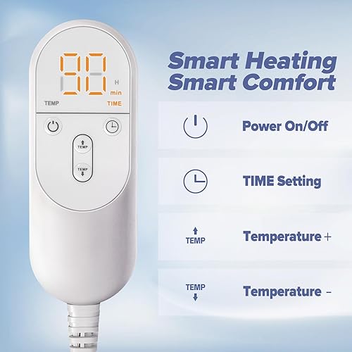 Miniatura 2 de Almohadilla térmica para cuello, espalda, hombros, calambres, alivio del dolor, regalos para mujeres, hombres, mamá, papá, 4 apagado automático,