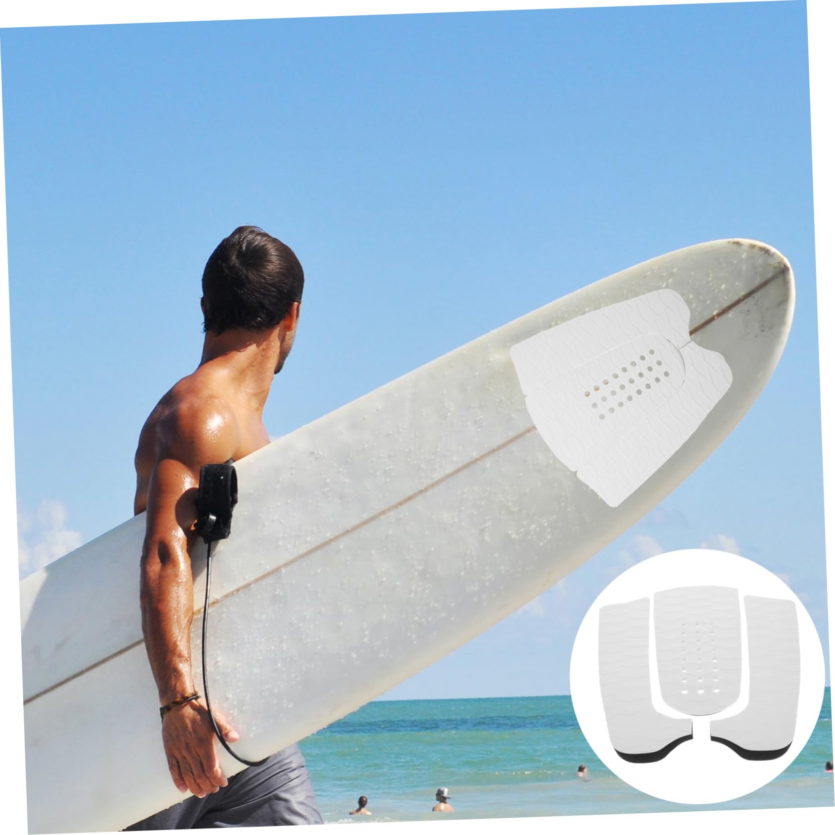 Totority Surfing Board Accessories Non-Slip Pads Eva Traction Mats for Surfboard and Paddle Board