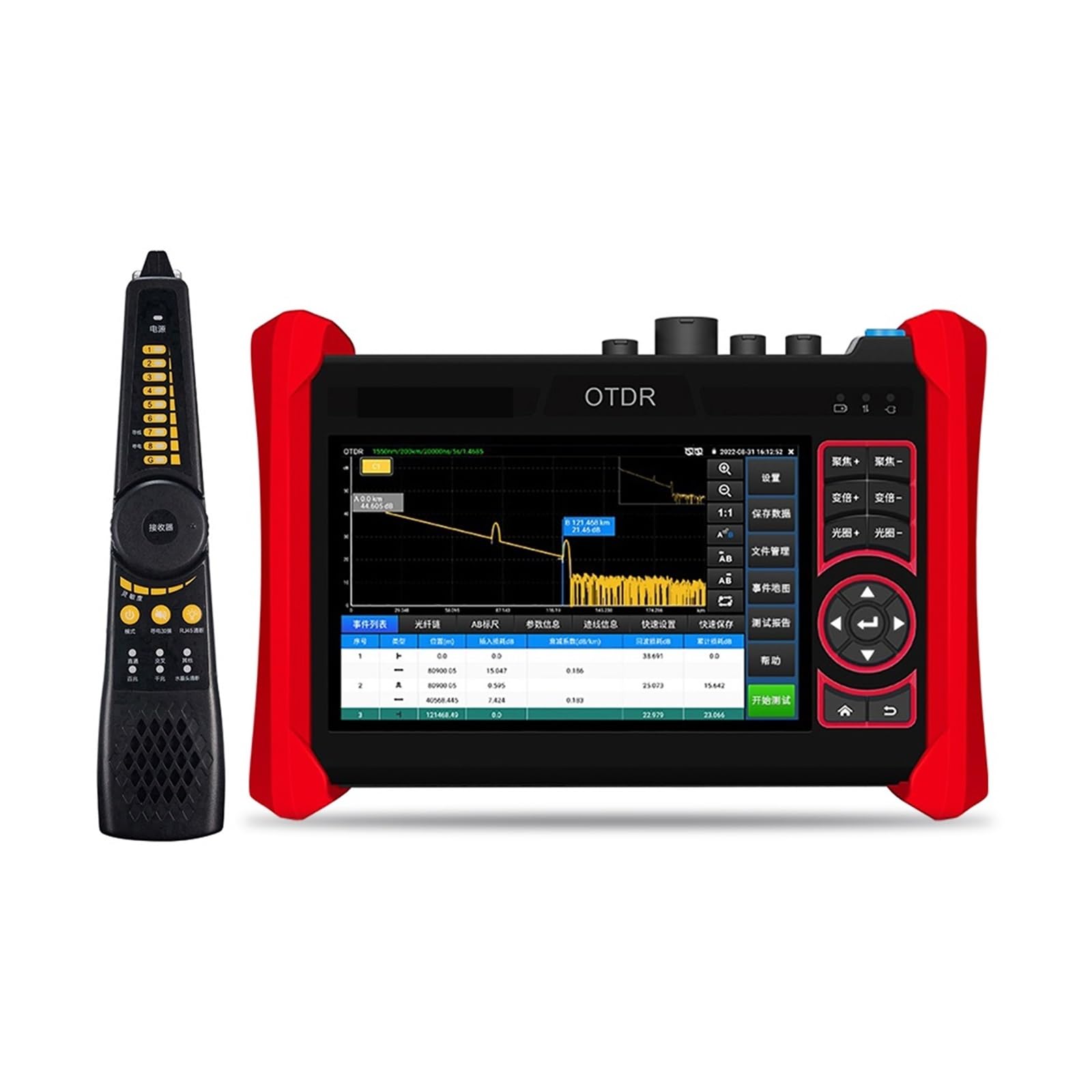 otdr 4K OTDR IPC Tester 1310/1550nm 1610nm Active Fiber Multi in 1 Optical Time Domain Reflectometer(A(1610 32))