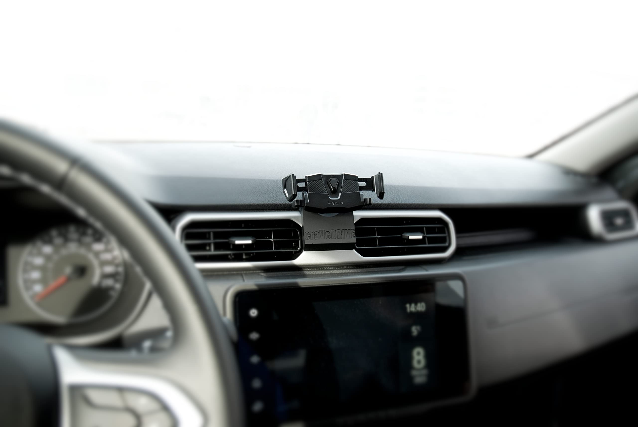 Supporto per cellulare auto compatibile Dacia Duster 2 2022+ I accessori dedicati supporto auto telefono cellulare I nero I supporto per telefono auto I supporto per cellulare auto I
