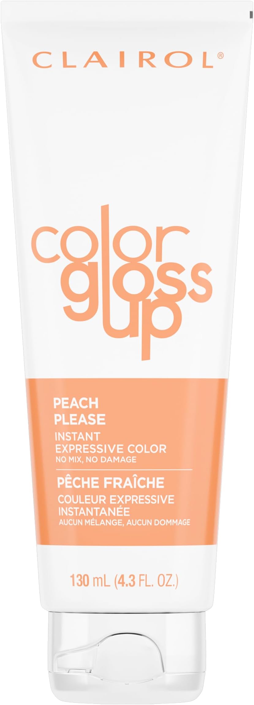 Clairol Color Gloss Up Temporary Hair Dye, Peach Please Hair Color, Pack of 1