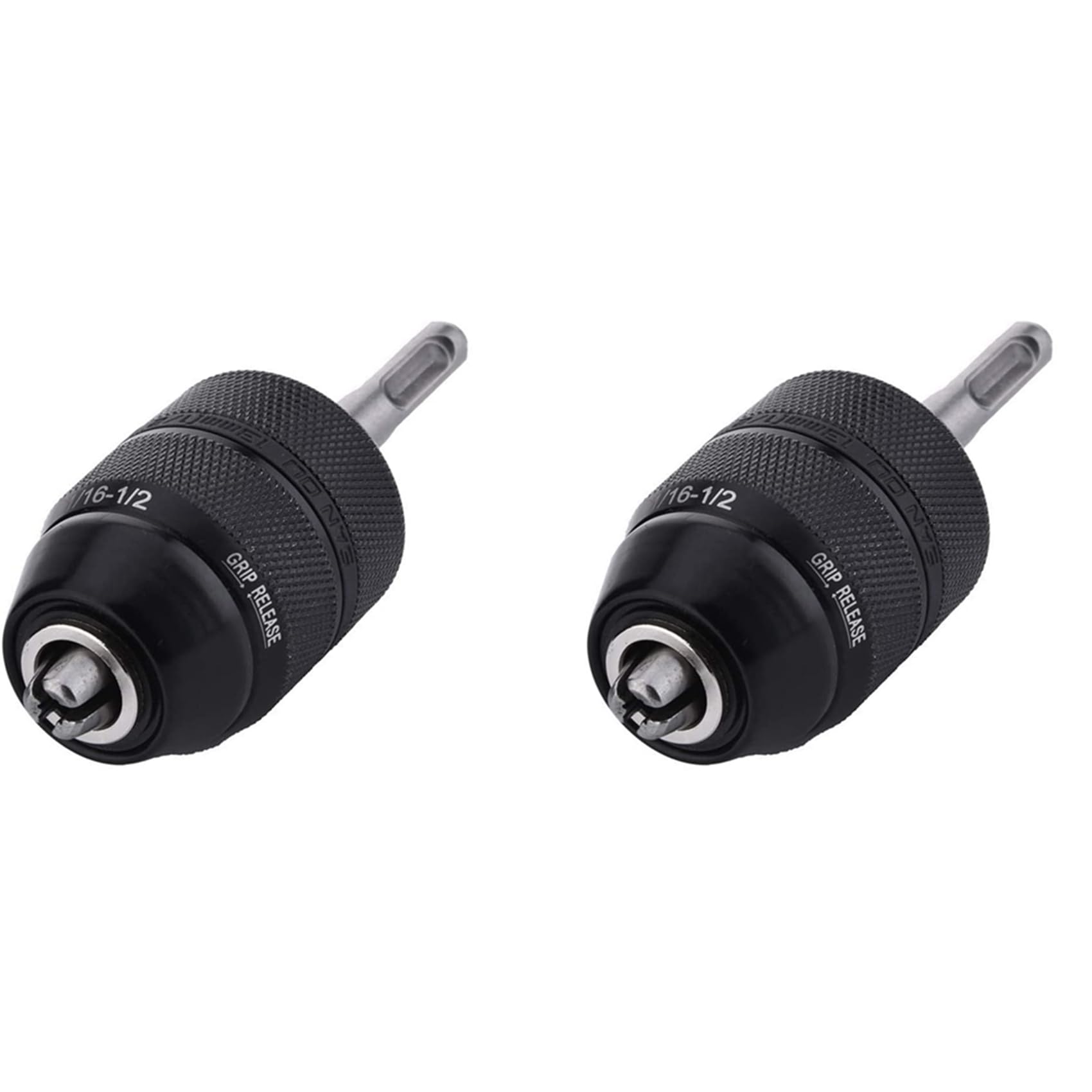 Jnchdghwa Black 2Pc 2-13Mm Keyless Drill Chuck With Sds Plus Shank Adaptor,1/2-20Unf Impact Drilling Chuck Change Adapter Converter Tool