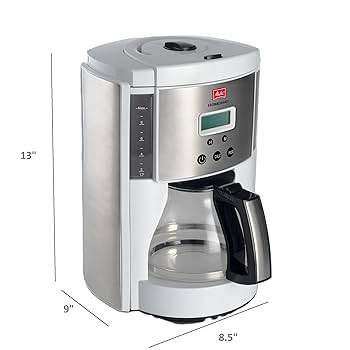 Melitta Aroma Enhance Drip Coffee Maker with Glass Carafe