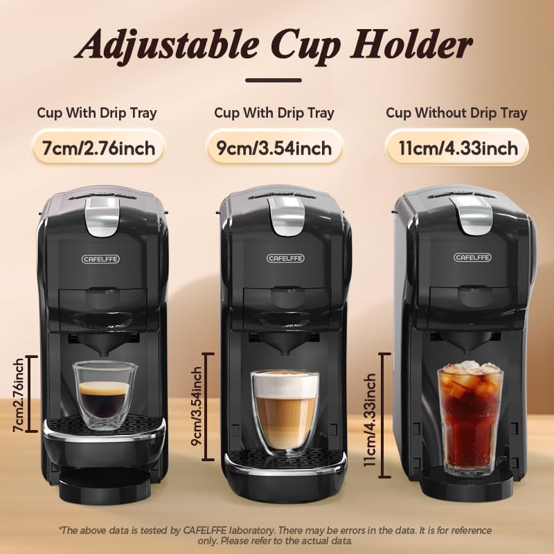 Cafelffe MK-611 showing compatibility with Nes capsules