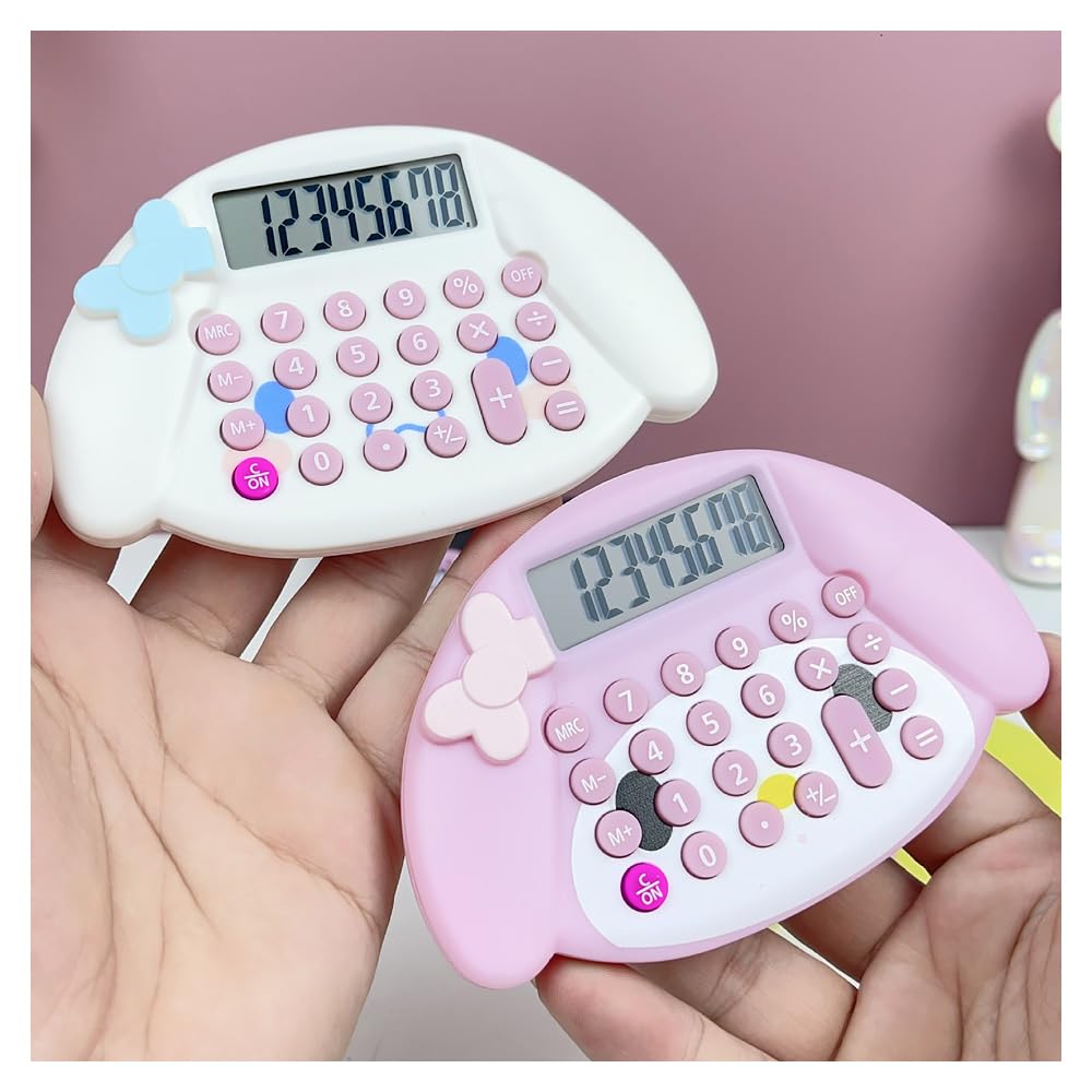 Amazon.co.jp: 電卓 かわいい サンリオ 計算機 クロミ フェイス形キー