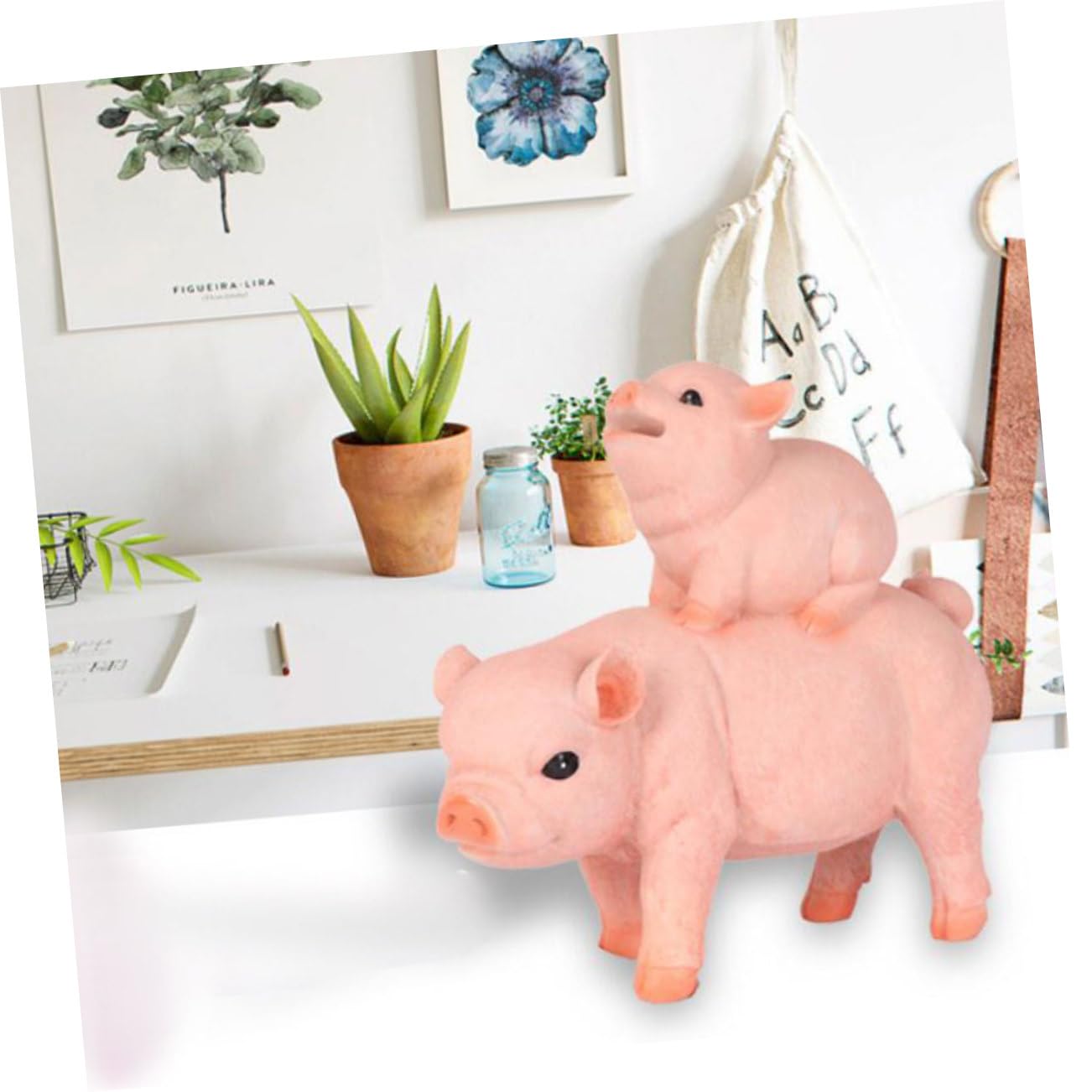 BESTonZON Pot De Stockage De Pièces De Monnaie 1 Pièce Pot D'Épargne pour Cochon Banque De Pièces De Monnaie