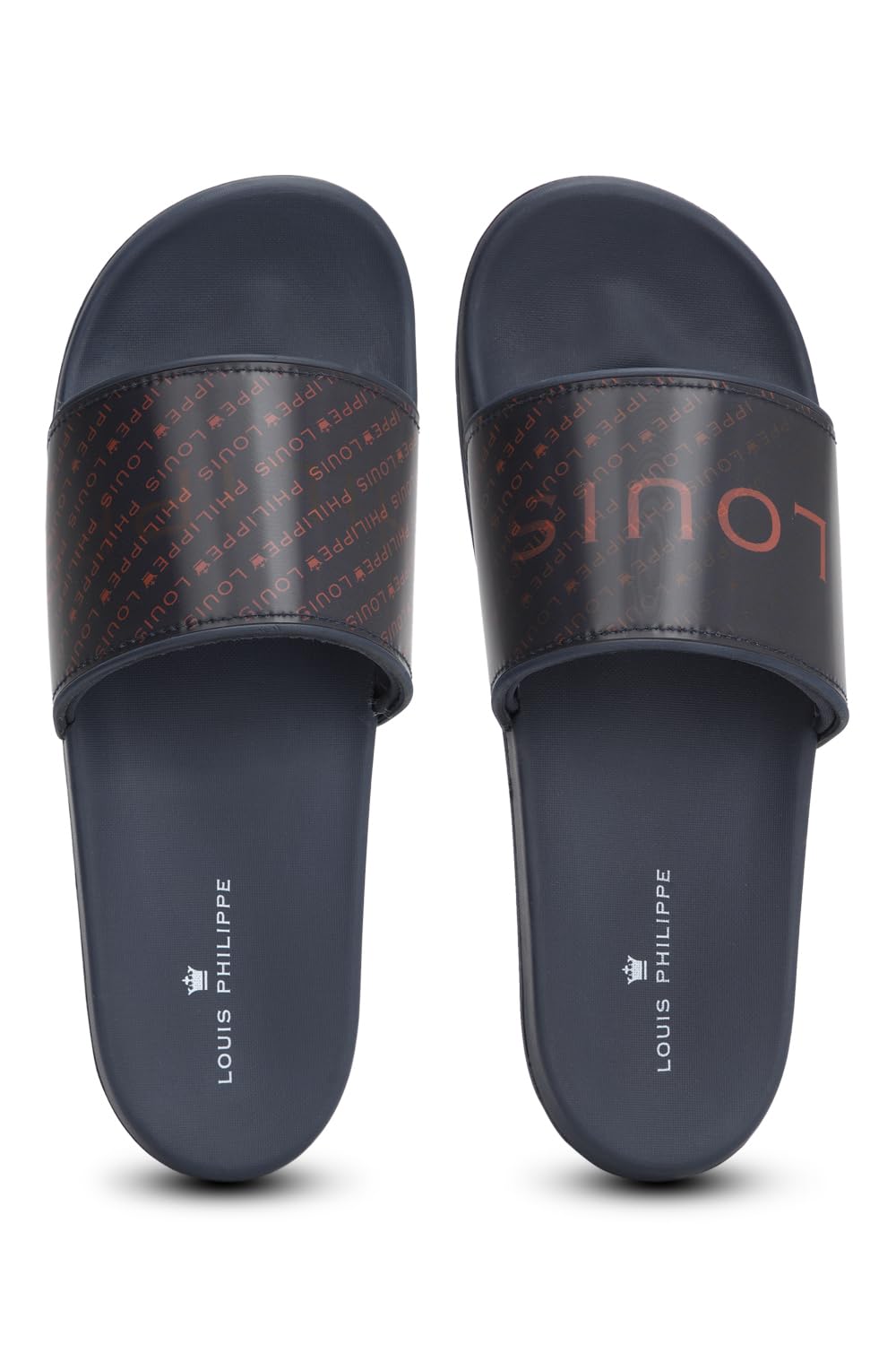 Louis Philippe Men Navy Print Flip Flops (B0D5DDTX54) Amazon Price History, Amazon Price Tracker