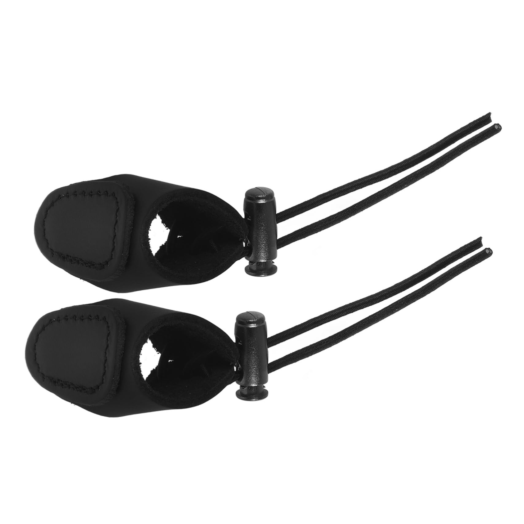 LIOOBO 2pcs Finger Guard Equipment Professional Glove Wear-Resistant Leather Protector for Outdoor Sports