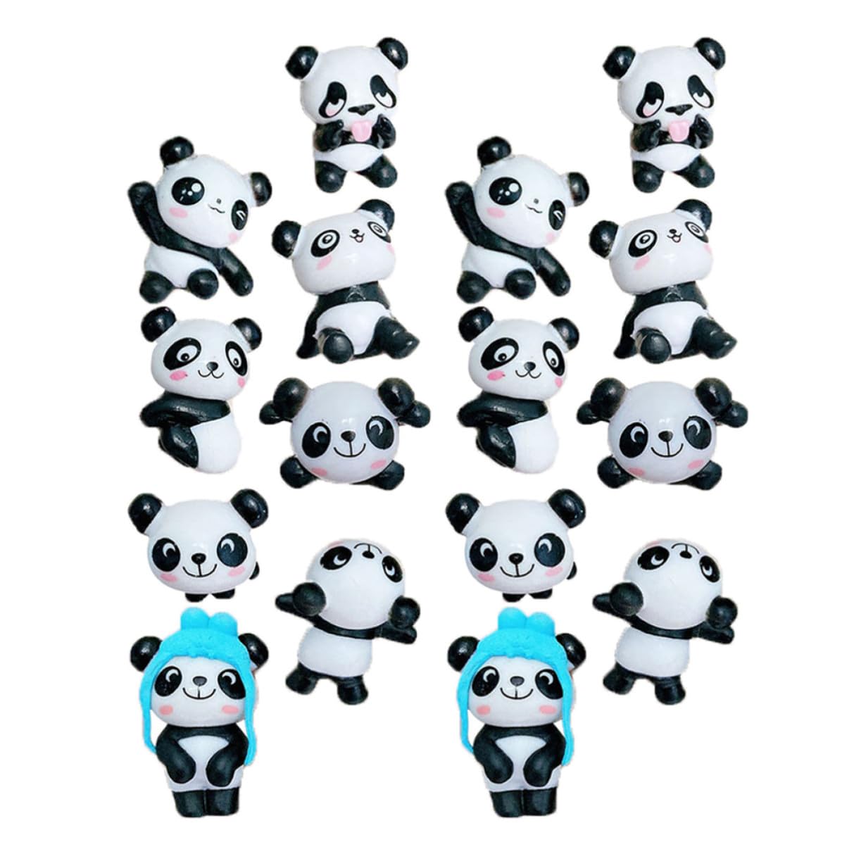 Imanes de resina panda FOMIYES con acabado detallado y figuras de colección
