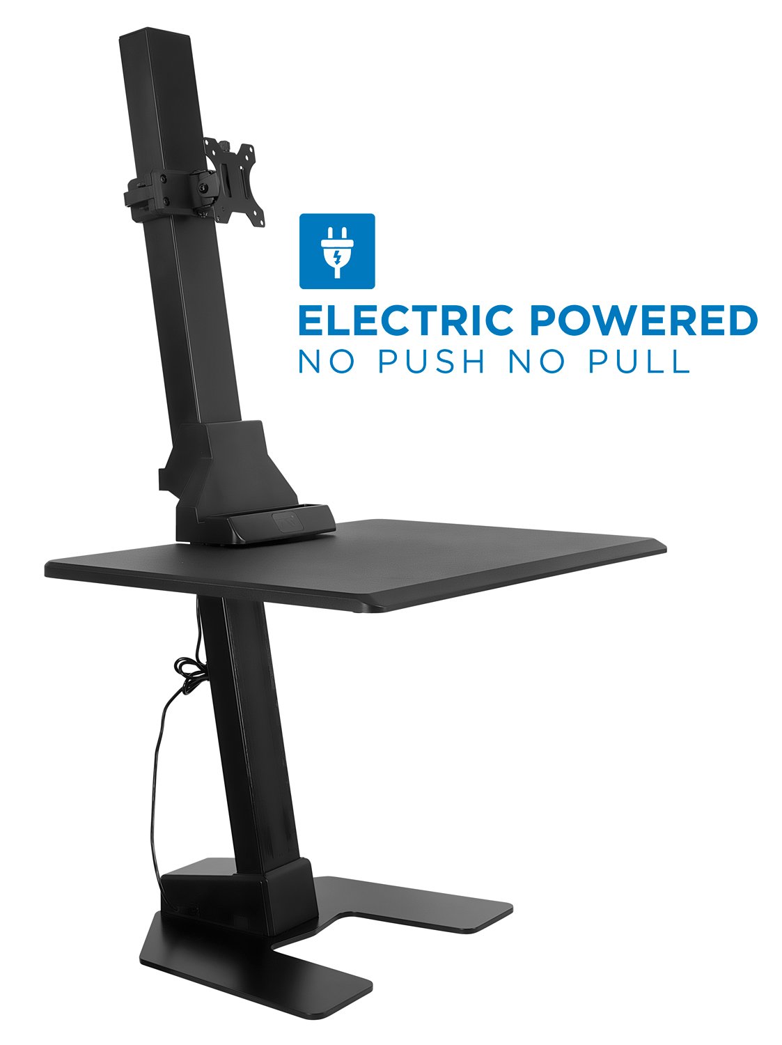 MountIt! Electric Standing Desk Converter, Motorized Tabletop Sit