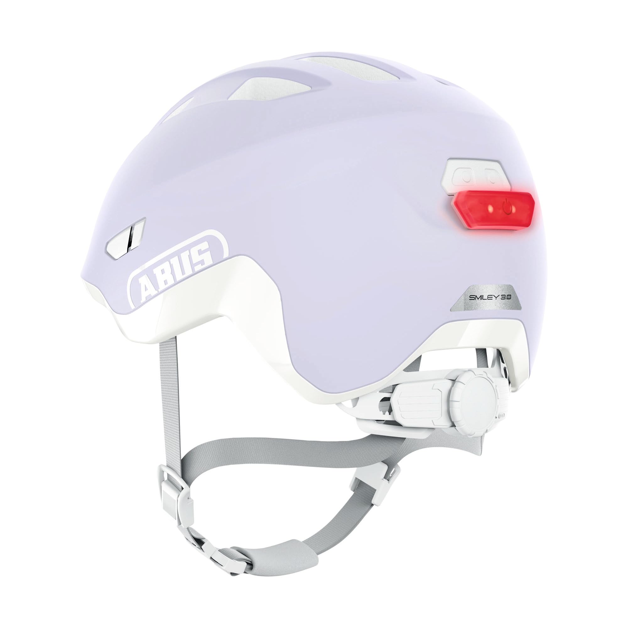 ABUS Kask dziecięcy Smiley 3.0 ACE LED, pure lavender, rozmiar S