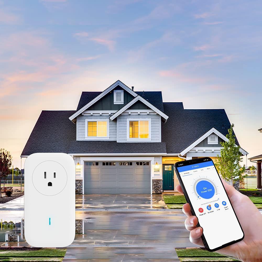 UBiBot SP1 Smart Plug WiFi Outlet Socket Remote Control Compatible with Alexa IFTTT Energy Monitoring and Timer Function — view 4