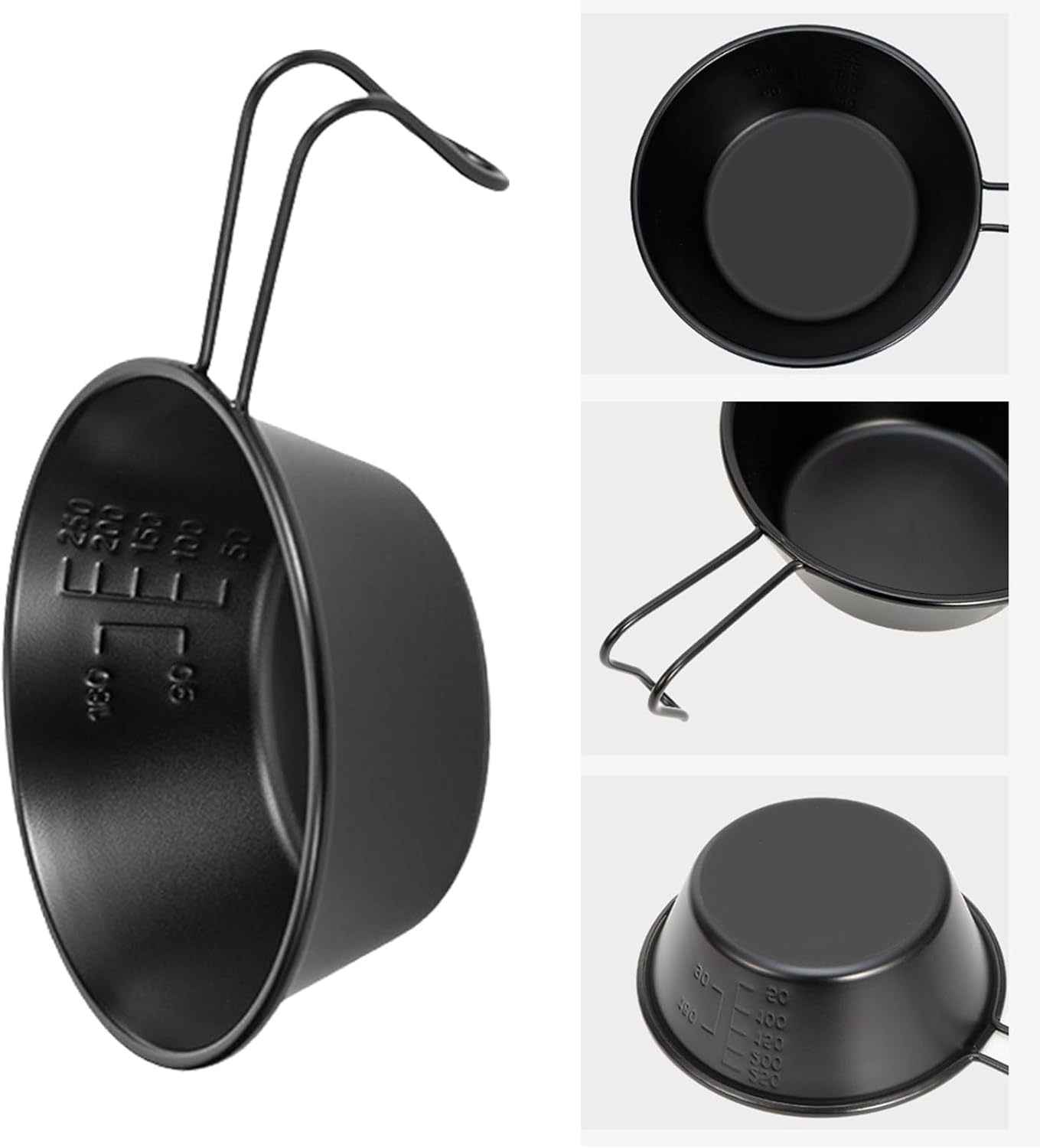 ZHAPEG Set Of 4 Stainless Steel Mixing Bowls with Folding Handle Nonstick Tableware for Outdoor Enthusiasts Kitchenwares 8 61X0sBTLw2L. AC SL1500