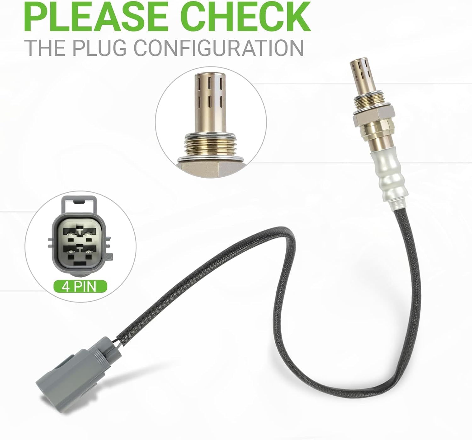 O2 Oxygen Sensor Downstream Compatible with Land Rover LR2 LR3 LR4 Range Rover Sport & Volvo S40 S60 S80 V50 V60 V70 XC60 XC70 XC90# MHK500870 30774700 250-24455 2344266 234-4266 25024455