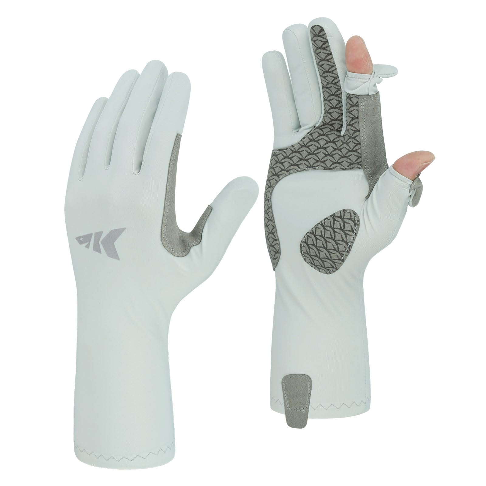 KastKing Sol Armis Pro UPF50+ Fishing Gloves-Quick-Dry, Full Finger & 3/4 Fingerless Sun Protection Gloves Men Women for Outdoor