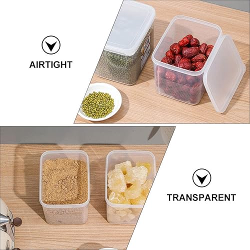 Miniatura 9 de Yardwe Contenedor hermético para almacenamiento de azúcar para almacenamiento de despensa de cereales de harina