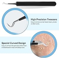 Vista 3 de Herramientas Removedoras de Puntos Negros Kit de Herramientas para Reventar Espinillas, Extractor de Comedones Kit de Eliminación de Acné