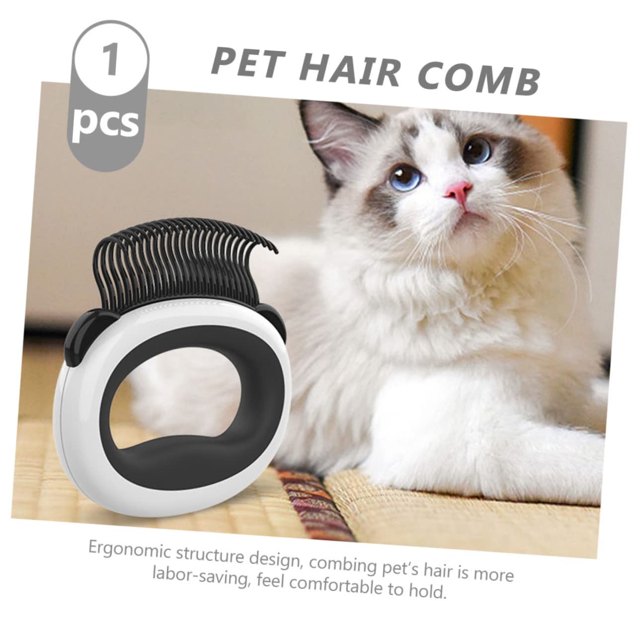 BESPORTBLE 5pezzi Pettine Per Toelettatura Gatti e Cuccioli Rimuove Pelo Sciolto e Grovigli Spazzola Morbida e Facile Da Usare Accessorio Per Animali Domestici Adatto Per Gatti e Cani Indoor