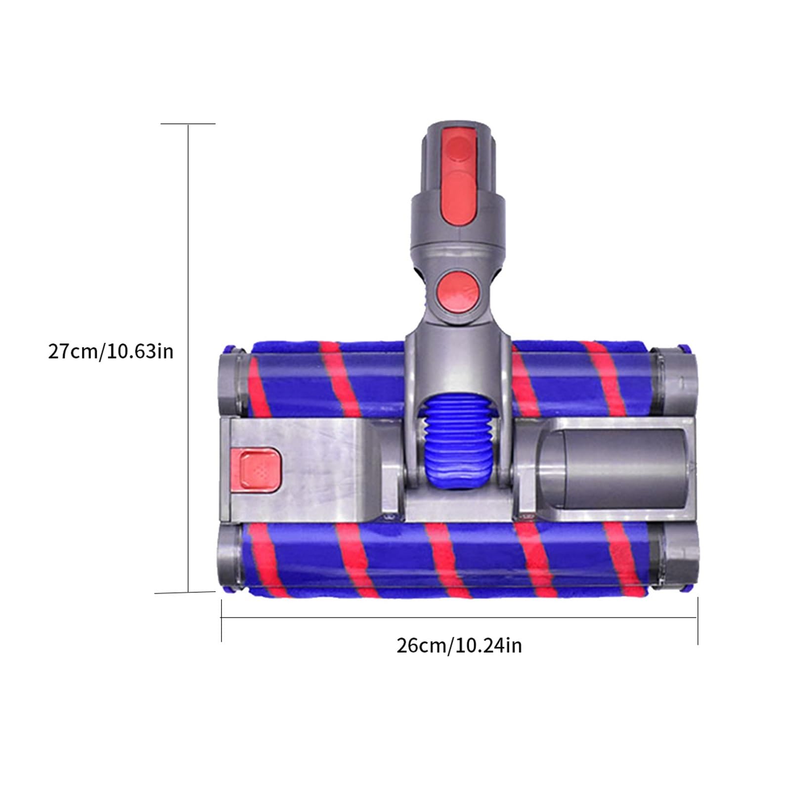 Genérico Cepillo de Rodillo Doble, Accesorio de Cepillo de Suelo motorizado, Compatible con aspiradoras