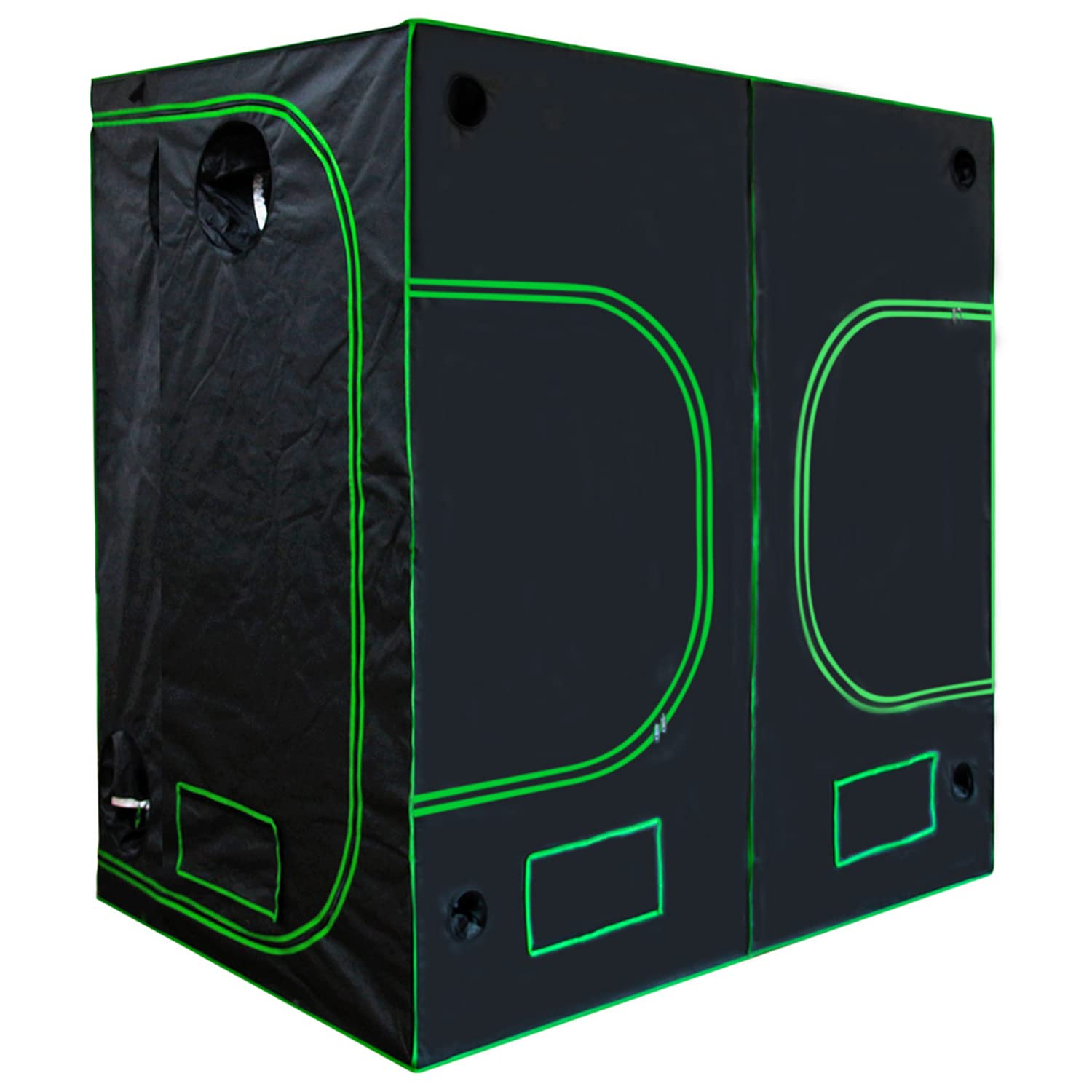 14 Tamaño Hidroponía Grow Tent Caja de Cultivo Interior Invernadero Tienda de Cultivo Gabinete de cría Kingpower, Tamaño:240 x 120 x 200 cm (11)